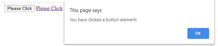 you have clicked button element