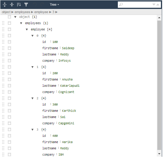 Json Pretty output 3