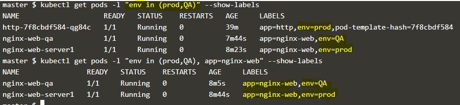 Kubernetes Selector-1.6