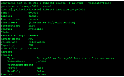 Kubernetes Volume output 2