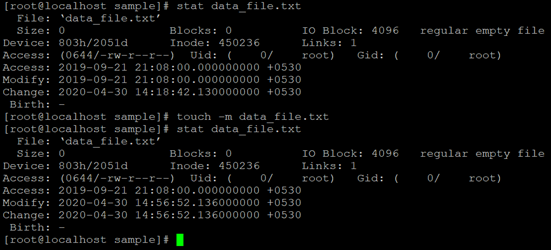"-m" Option Example 6
