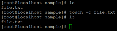 Linux Touch Command Example 5