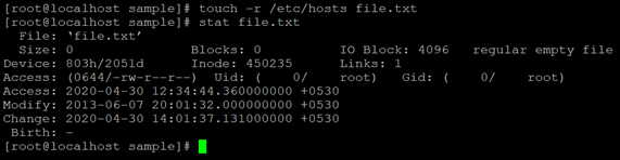 "-r" Option Example 4