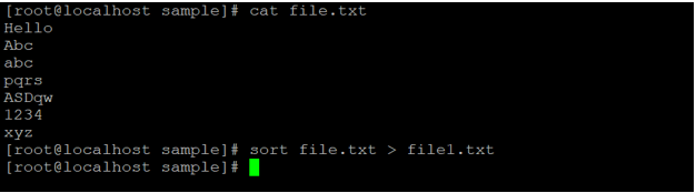 Linux sort Command output 3