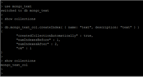 MongoDB Text Search output 2