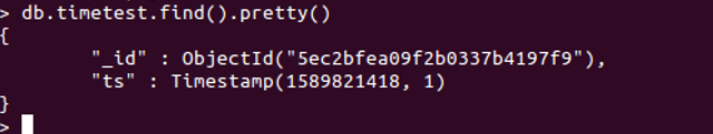 MongoDB Timestamp - 2