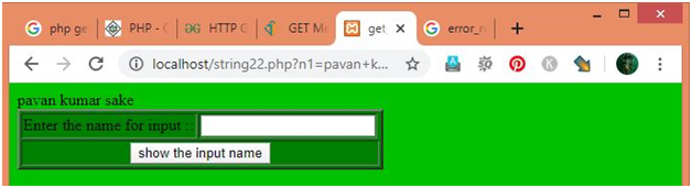 PHP Get Method Example 2