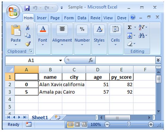 Pandas DataFrame to excel 2