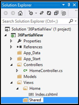 Partial View in MVC Example 7