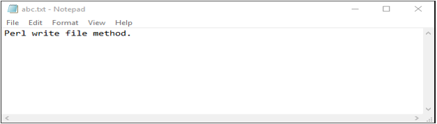 Perl Write to File - 1