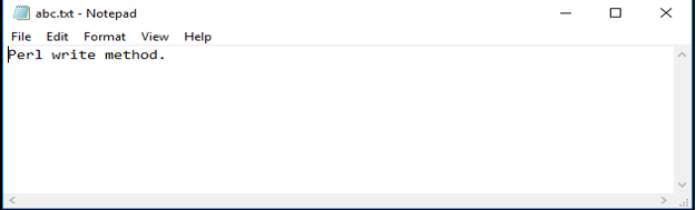 Perl Write to File - 3
