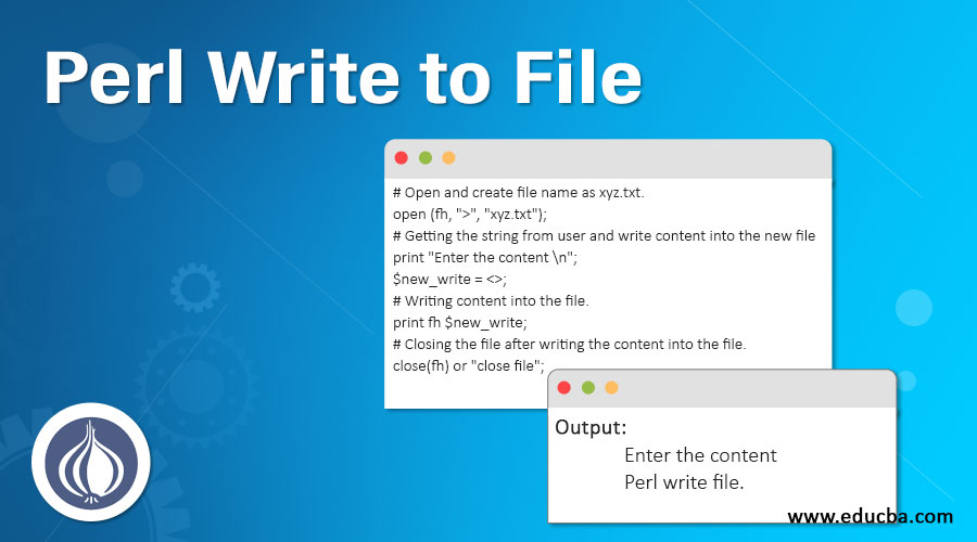 Perl Write to File