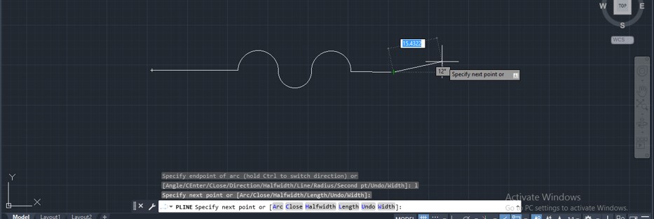 Polyline in AutoCAD - 13