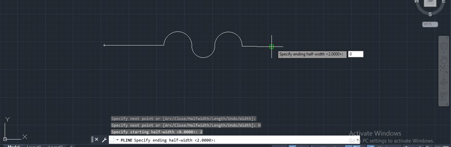Polyline in AutoCAD - 16