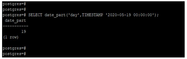 PostgreSQL DATE_PART() 6JPG