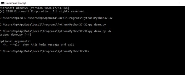 Python Command-line Arguments5
