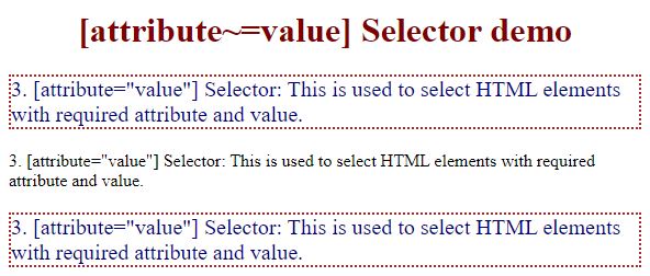 css attribute selector3