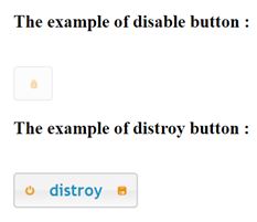  disable and distroy button
