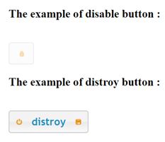 disable and distroy button