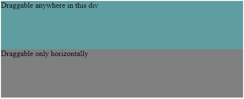 jQuery draggable() Example 2