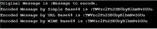 java base64 encoding output 1