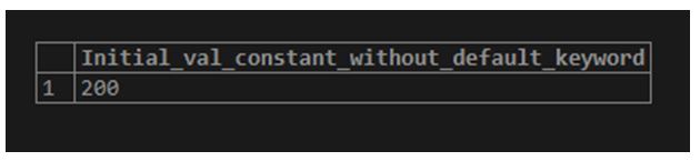 without default keyword