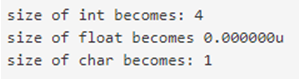 sizeof() in C-1.1