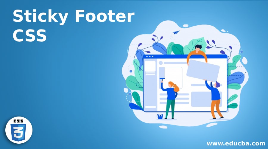 sticky footer css