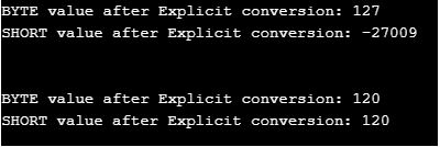 Explicit type casting