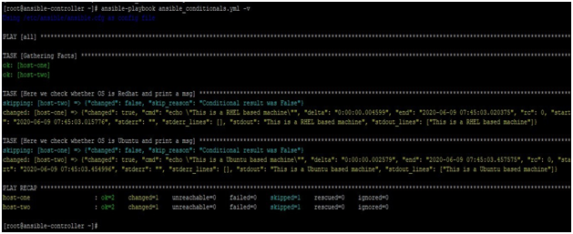 Ansible Conditional Example