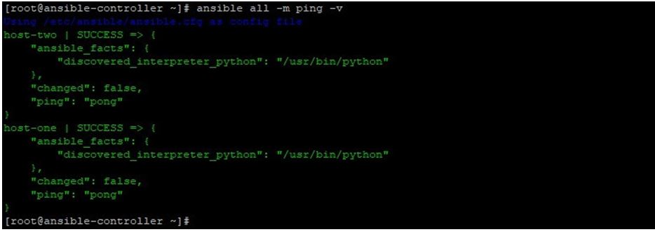 Ansible Ping 1