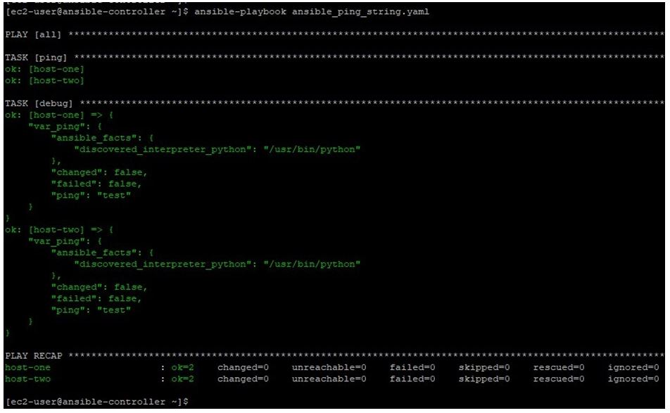 we will try to return a value named “test” on successful test validation