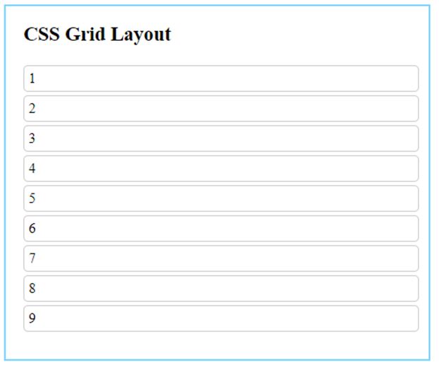 CSS Grid Layout 1