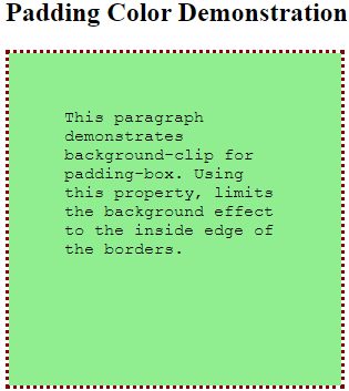 CSS Padding Color - 1