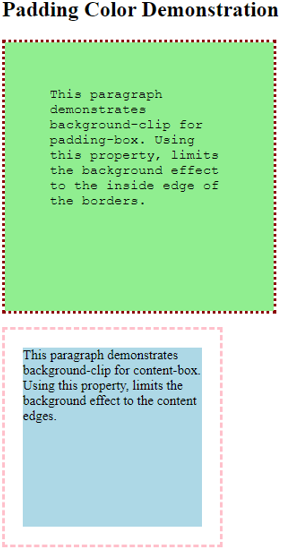 CSS Padding Color - 2