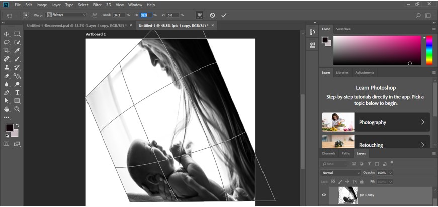 Fisheye Effect in Photoshop - 18