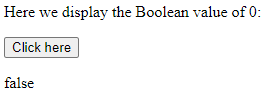 JavaScript Boolean() Example 2