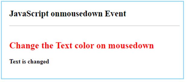 JavaScript mousedown 8