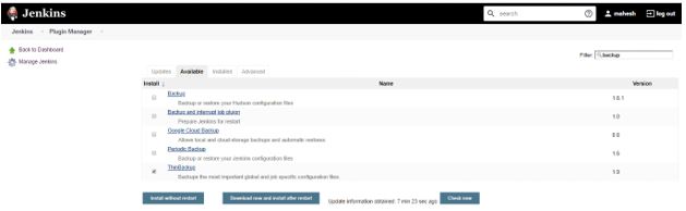 without restart button
