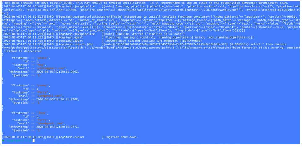run sample.conf file