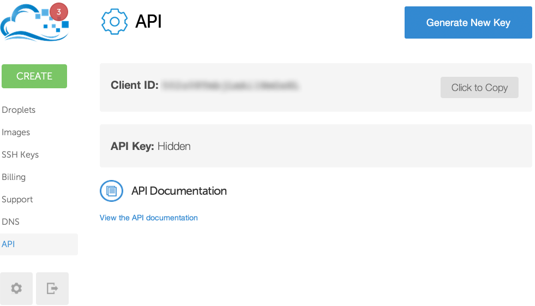 Generating API key