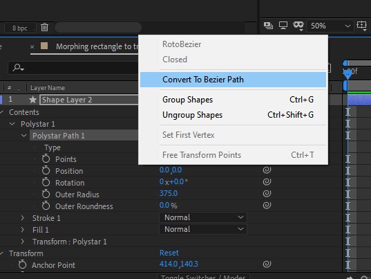 Morphing in After Effects - 6
