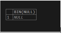 MySQL BIN() output 5