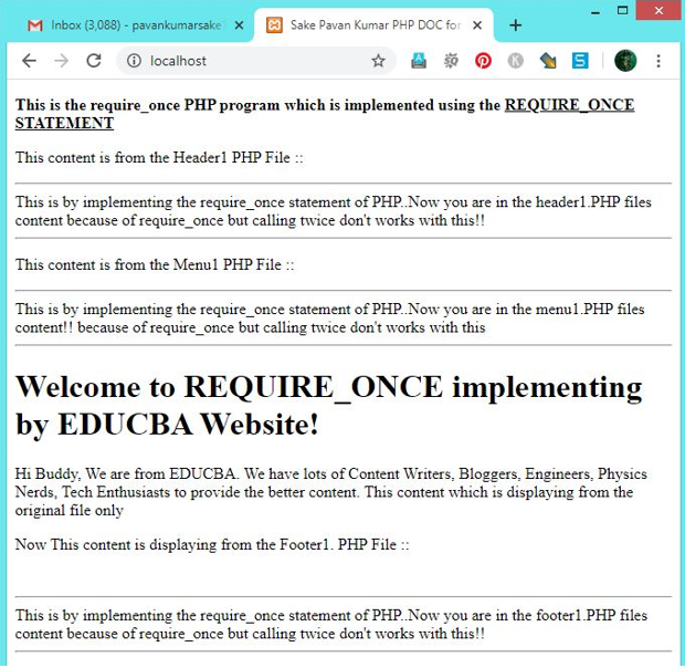 PHP require_once - 1