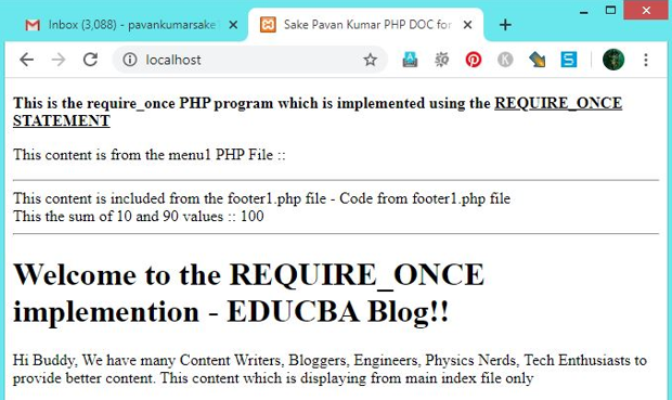 PHP require_once - 2