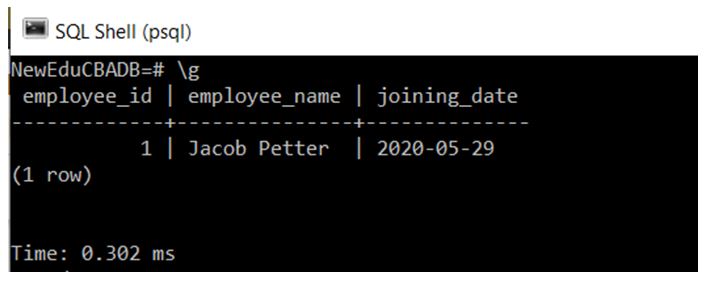 execute previous psql