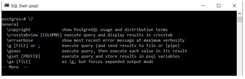 PostgreSQL Commands 2