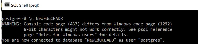 switch database connection