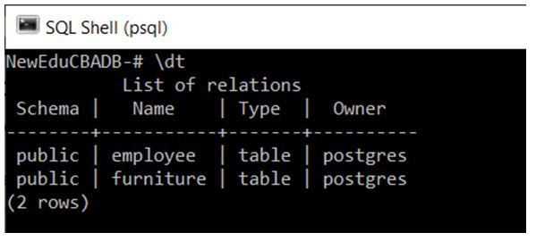 PostgreSQL Commands 7