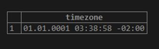 PostgreSQL TIME 7